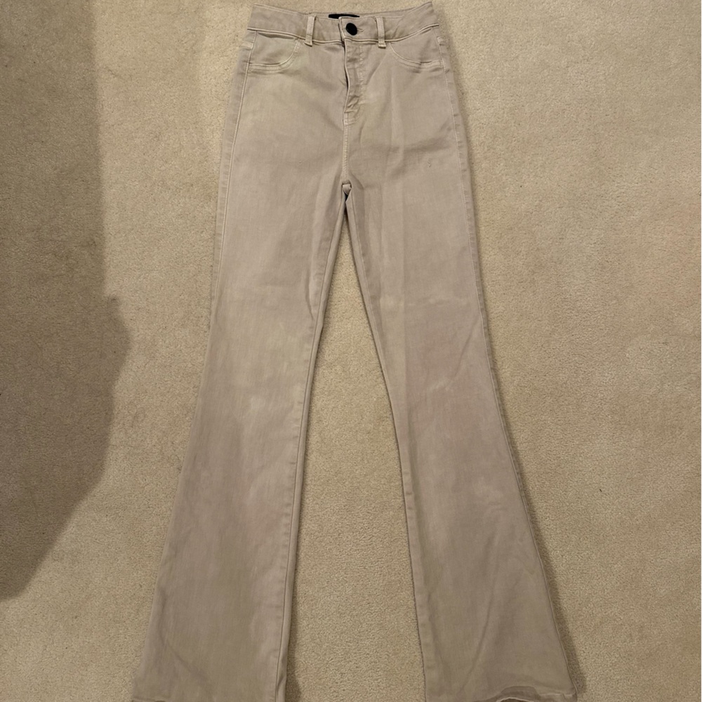 FIT Jeans tan flare size small